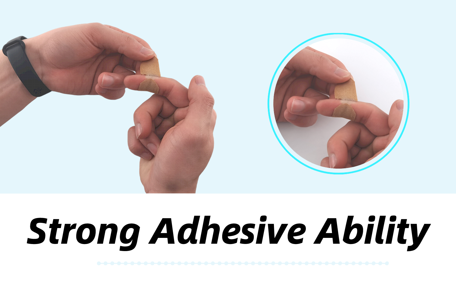 Anthrive Custom Transparent PE High Absorbency Cartoon Waterproof Liquid Band-Aid Wound Plaster Bandage Adhesive Band Aids details