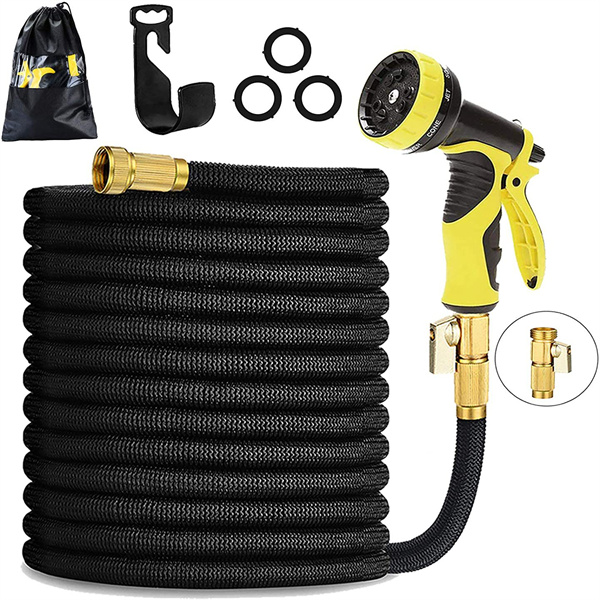 Say goodbye to kinks and tangles with our 100 foot expandable garden hose
