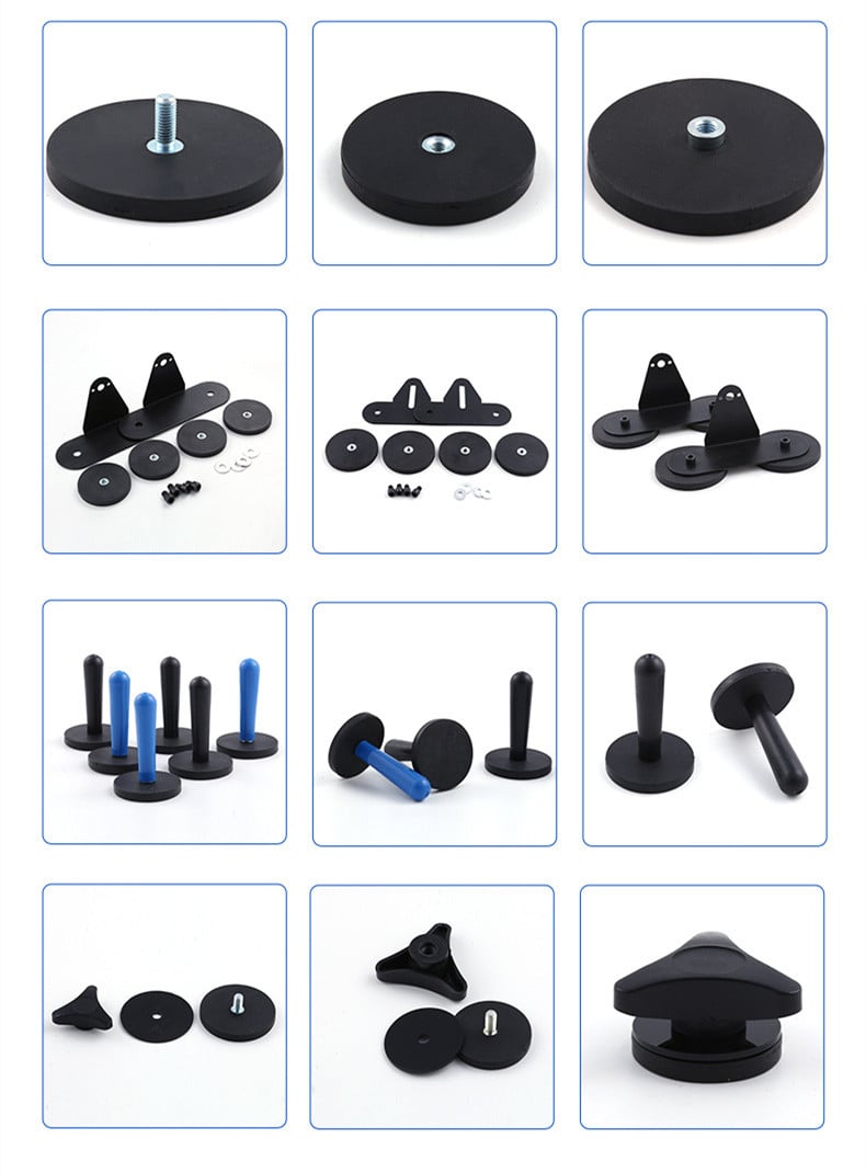 product countersunk hole rubber coating magnet and rubber coated neodymium magnet with counter bore-7