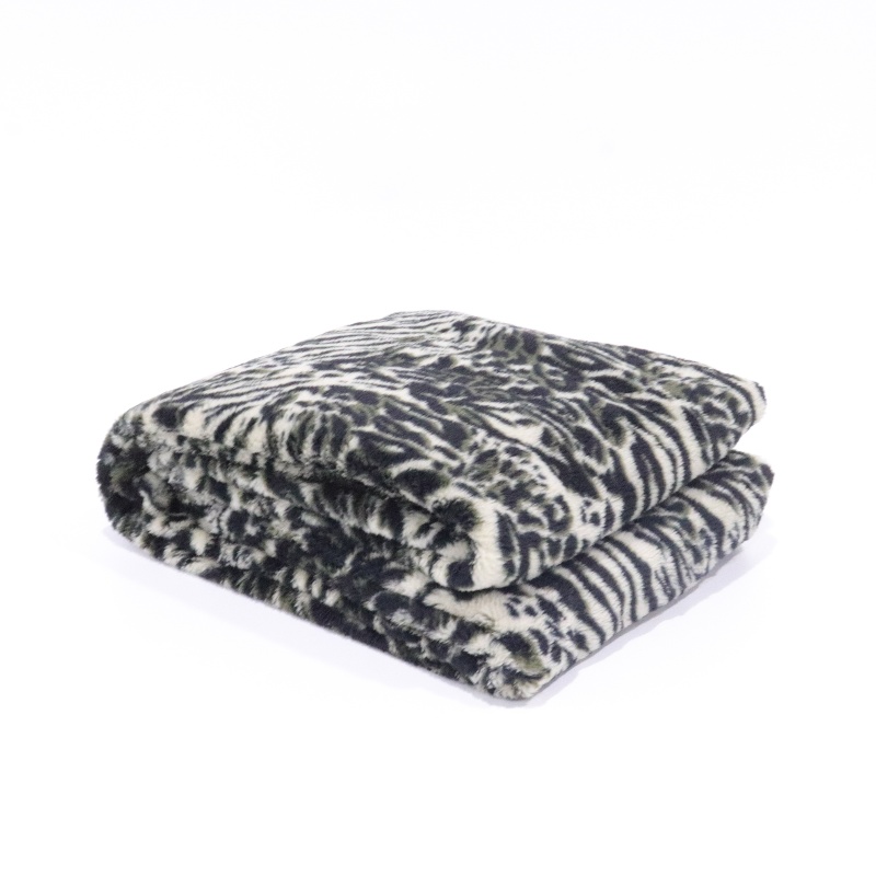 Leopard Print Sherpa Blanket  factory