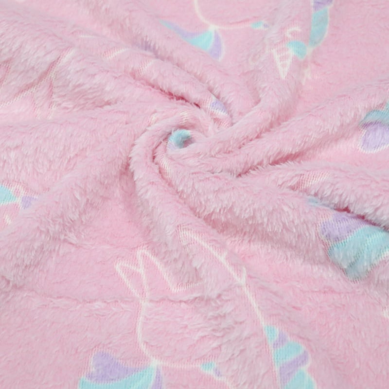 Lovely Unicorn Glow In The Dark Flannel Fabric factory