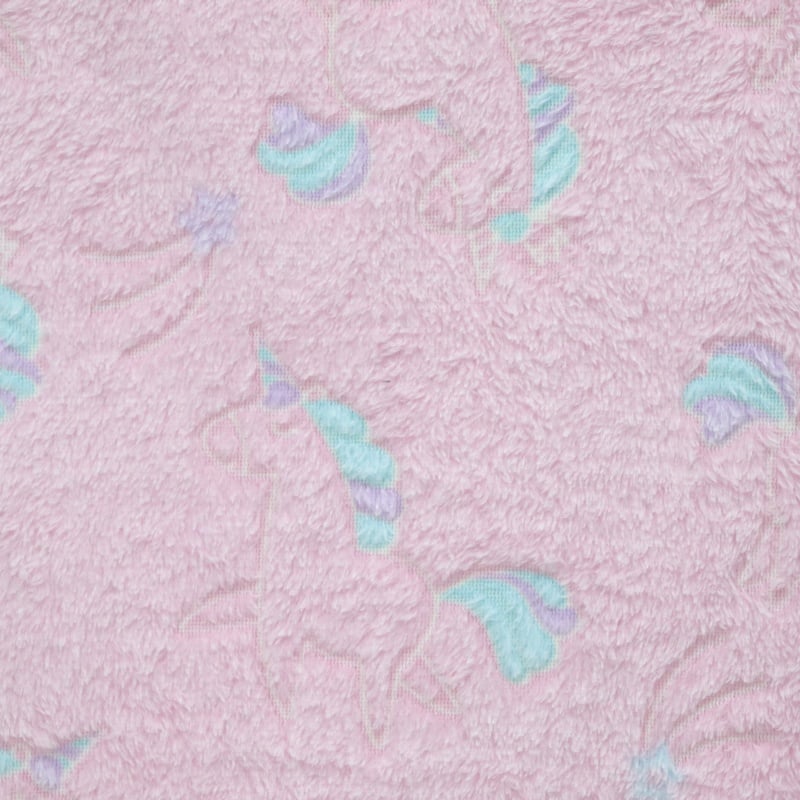 Lovely Unicorn Glow In The Dark Flannel Fabric factory