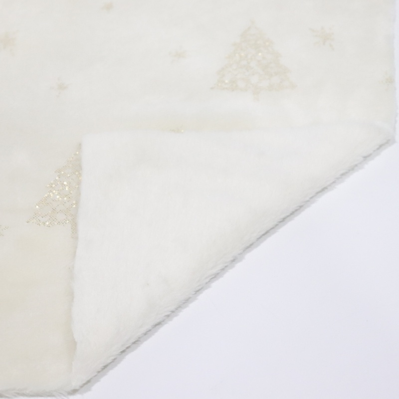 Christmas Tree Foiling Flannel Fabric factory
