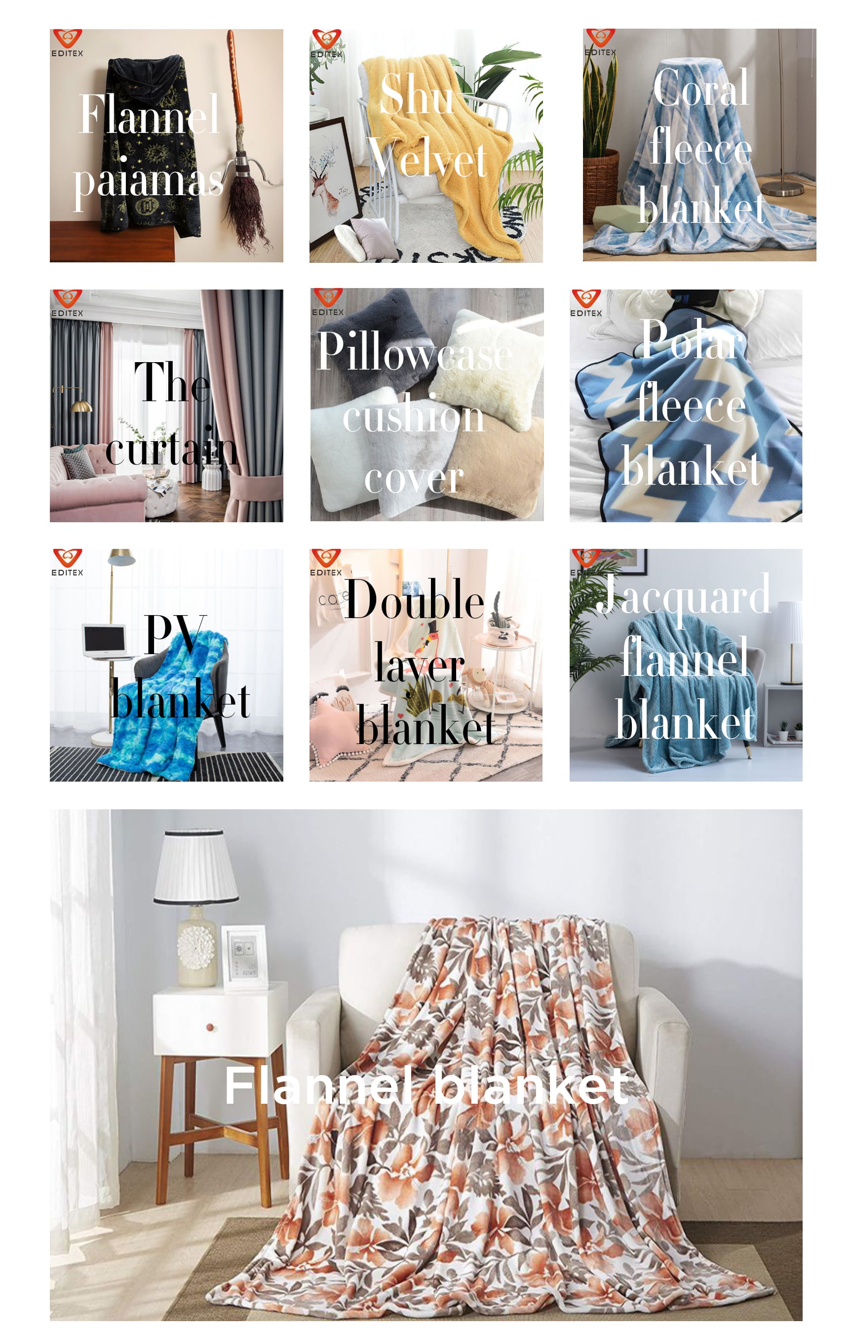 Sell high quality smooth feel 100% polyester fabric plush flannel fabric home textile/ supplier
