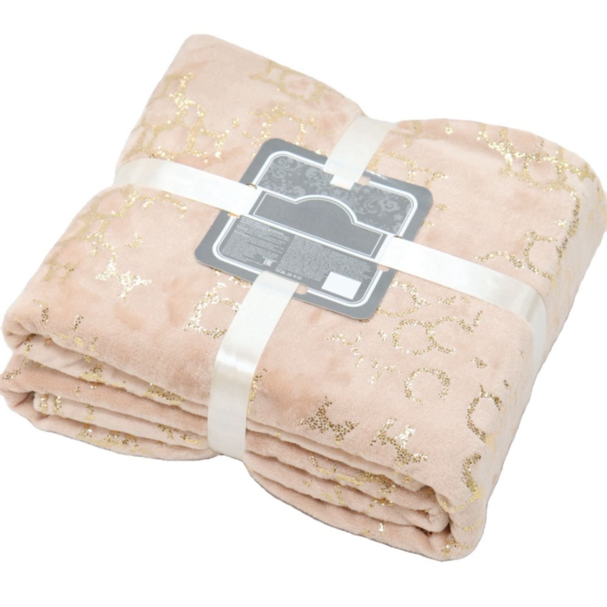 Gold Metallic Flannel Blanket
