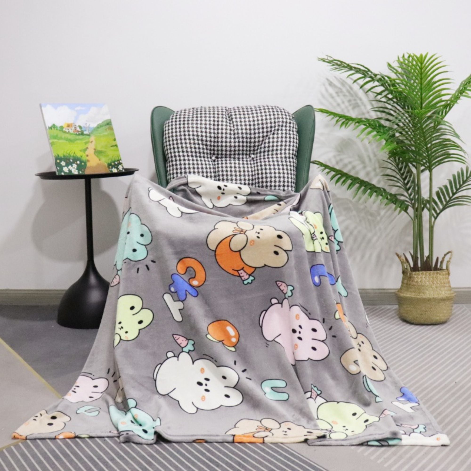 factory direct supply cream beige 3d embossed heart bow jacquard double layer flannel sherpa blanket for global home textile importers-1