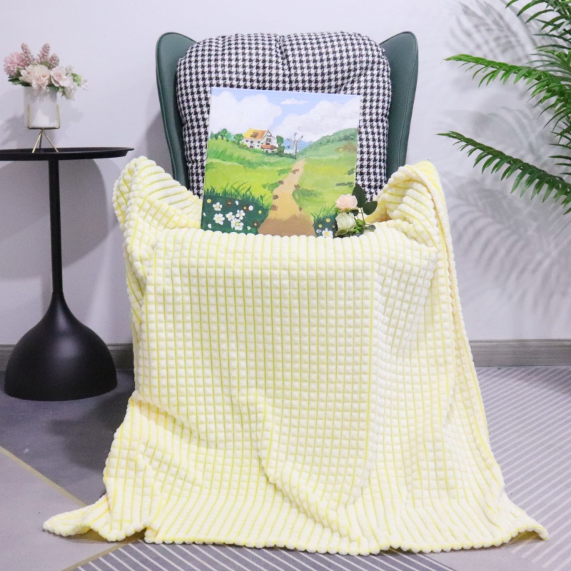 christmas holiday fleece throw blanket velvety soft durable accent for bed or couch-0