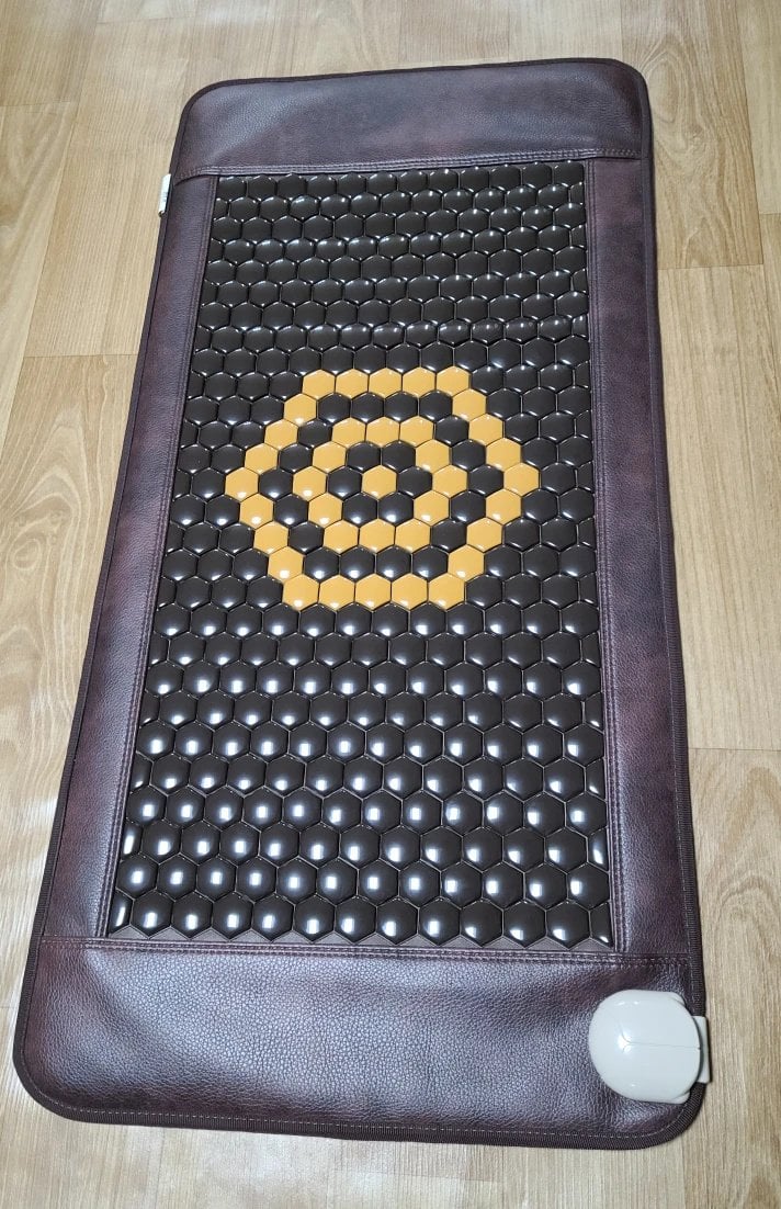 E50 Mat Mattress Stone Korea Heating Thermal Far Infrared Ceragem Heat Health Heated Massage Bed Jade Tourmaline Pillow details