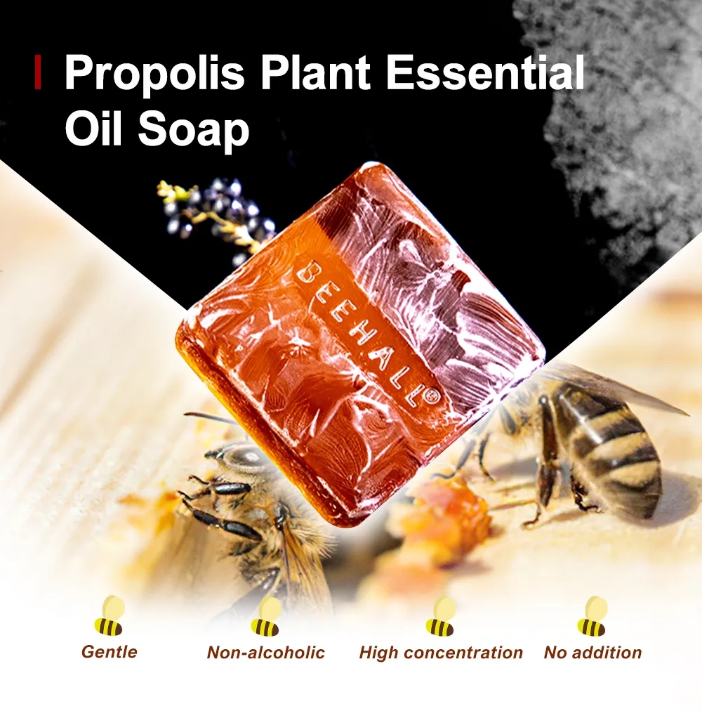 Handmade Propolis Essential Oil Soap details