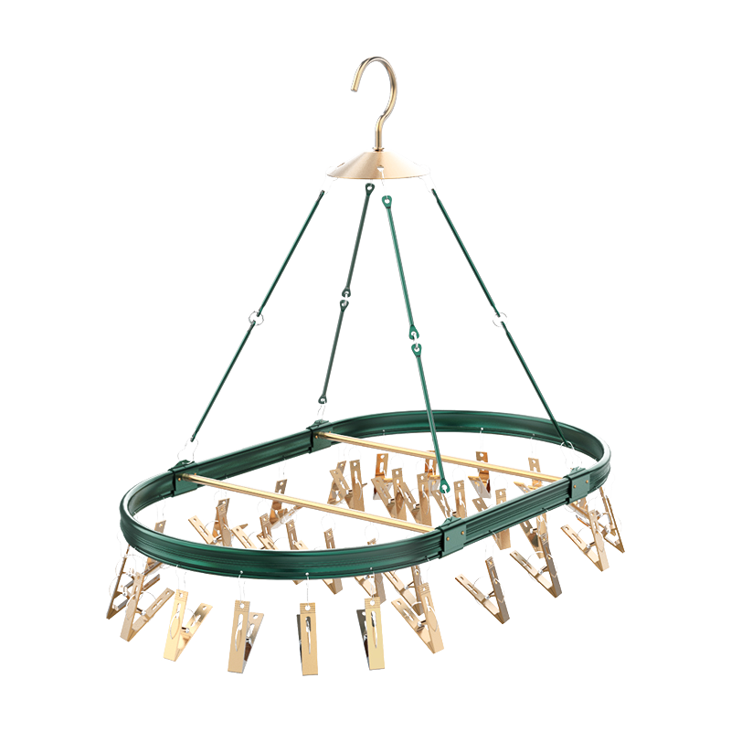 SOLELY SY719 Light Luxury Aluminum Alloy Drying Rack with 26 Clips supplier