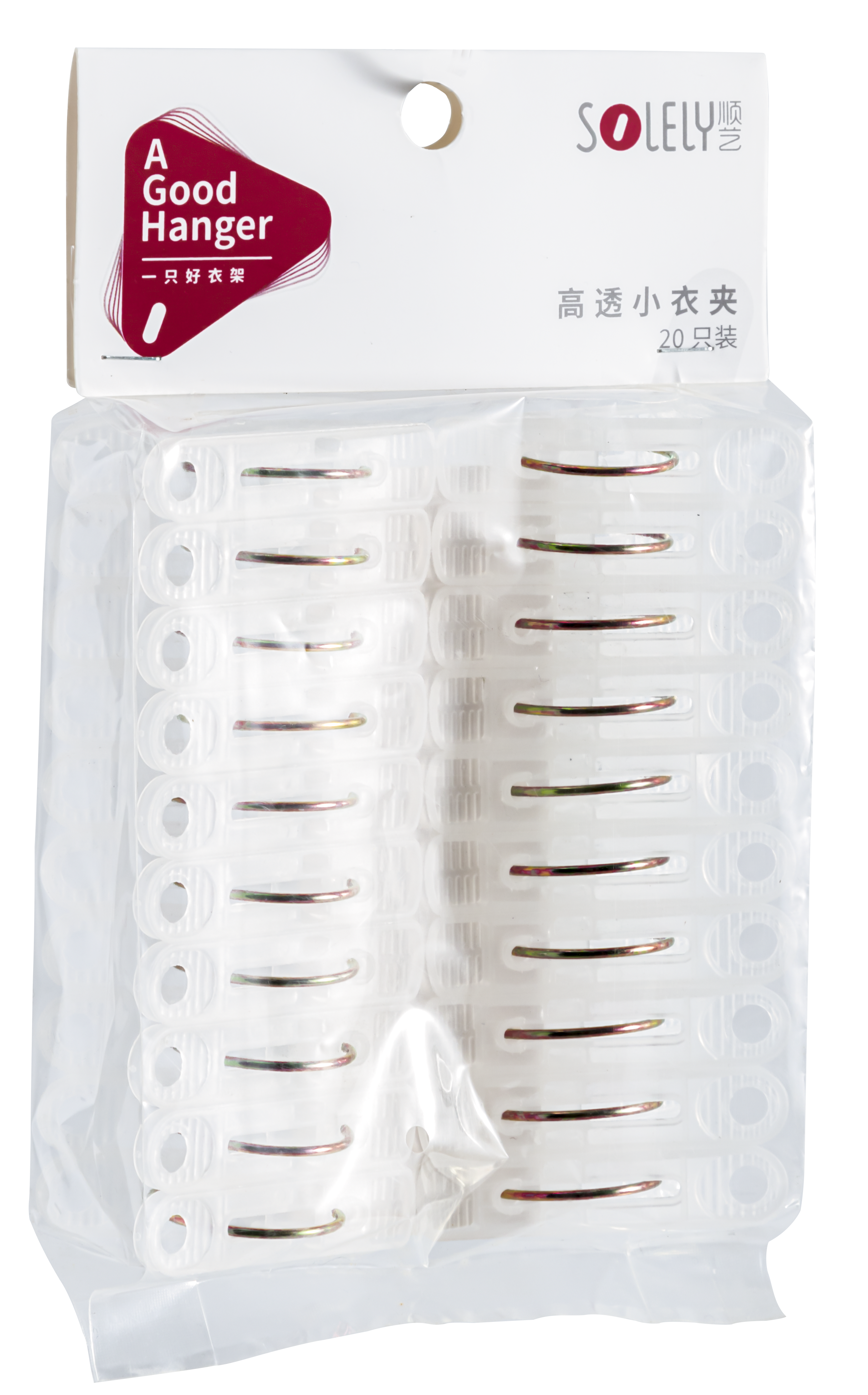 SOLELY SY584 Highly Translucent Small Size Clothes Clips supplier
