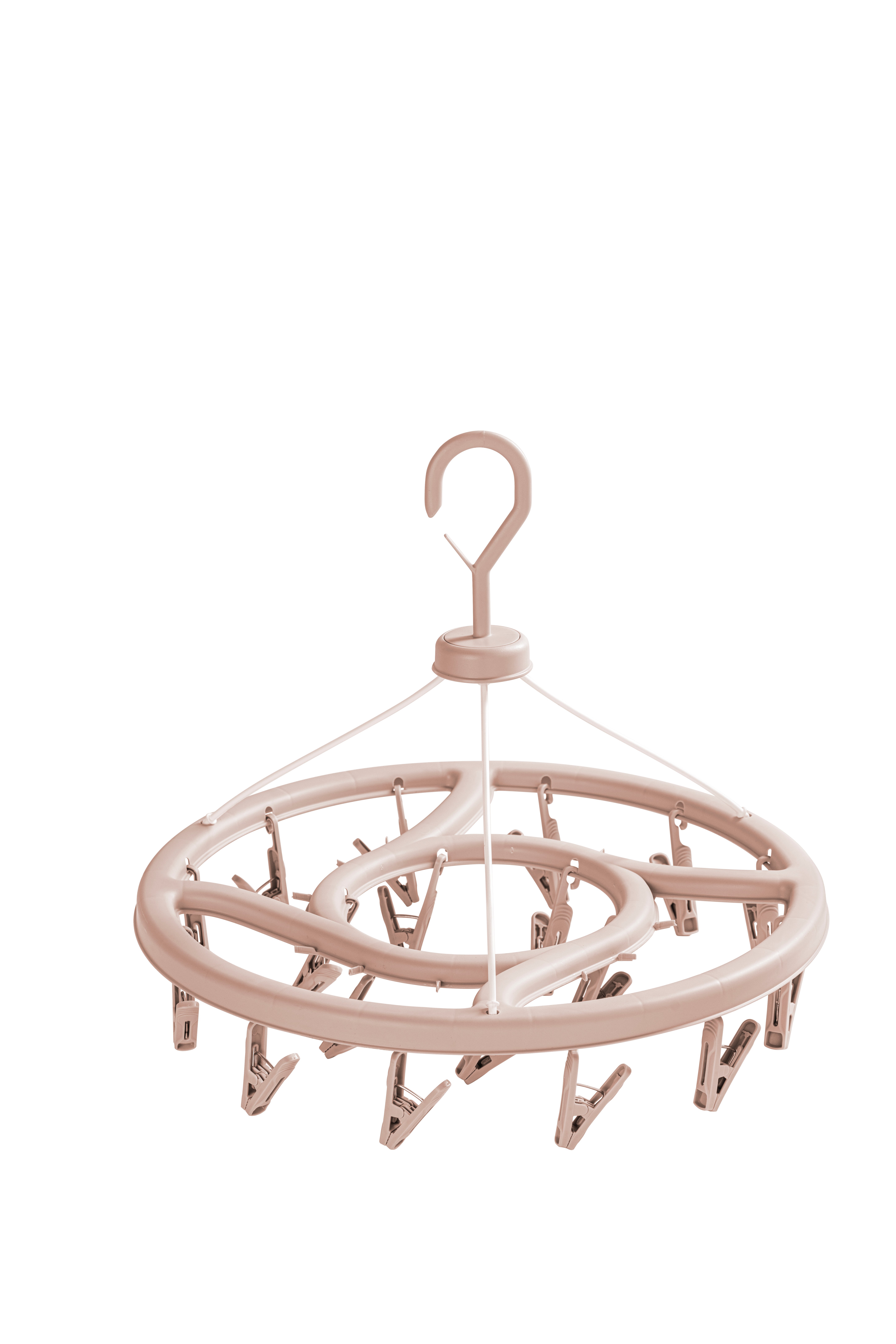 SOLELY SY727 Round Plastic Hanging Drying Rack with 18 Clips factory