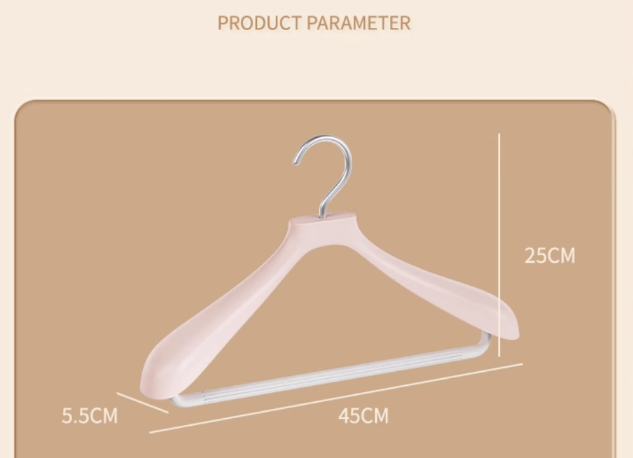 Factory's New Custom Wide Shoulder PP Plastic Suit Coat Hanger Hot Sale Triangle Shape for Living Room Balcony Clothing Use supplier