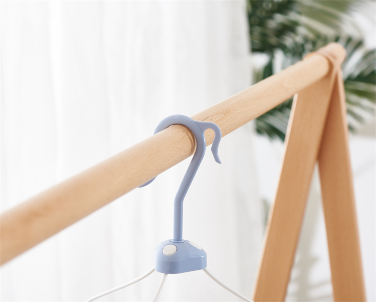 Hot Sale Circle Drying Hanger PP Pink Stand Round Hanger Rack for Underwear Bra and Socks with 18 Clips details
