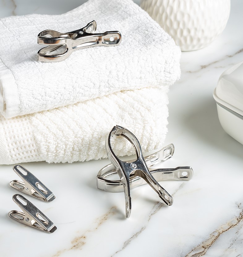 SOLELY Factory's Hot Sale Stainless Steel Windproof Clips Pins Pegs Wardrobe Balcony Bathroom Living room supplier
