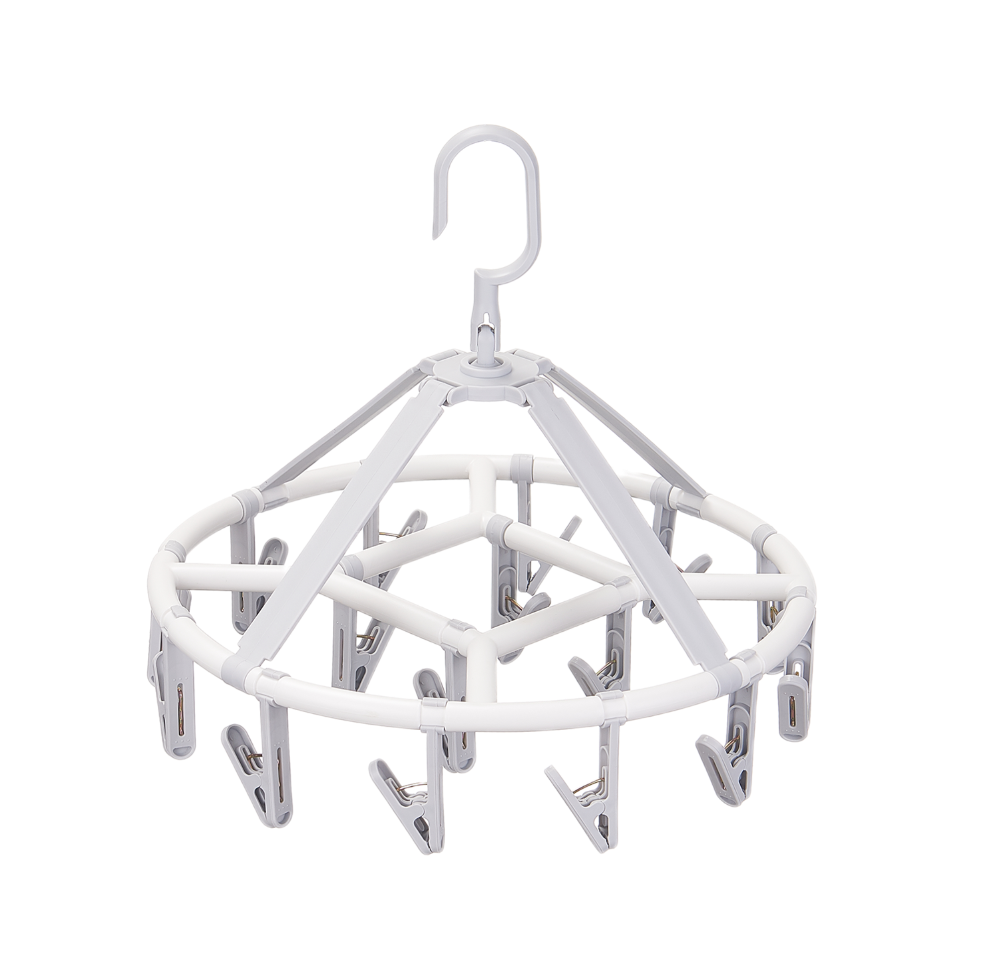 SOLELY SY596 Round Hanging Drying Rack With 16 Clips
