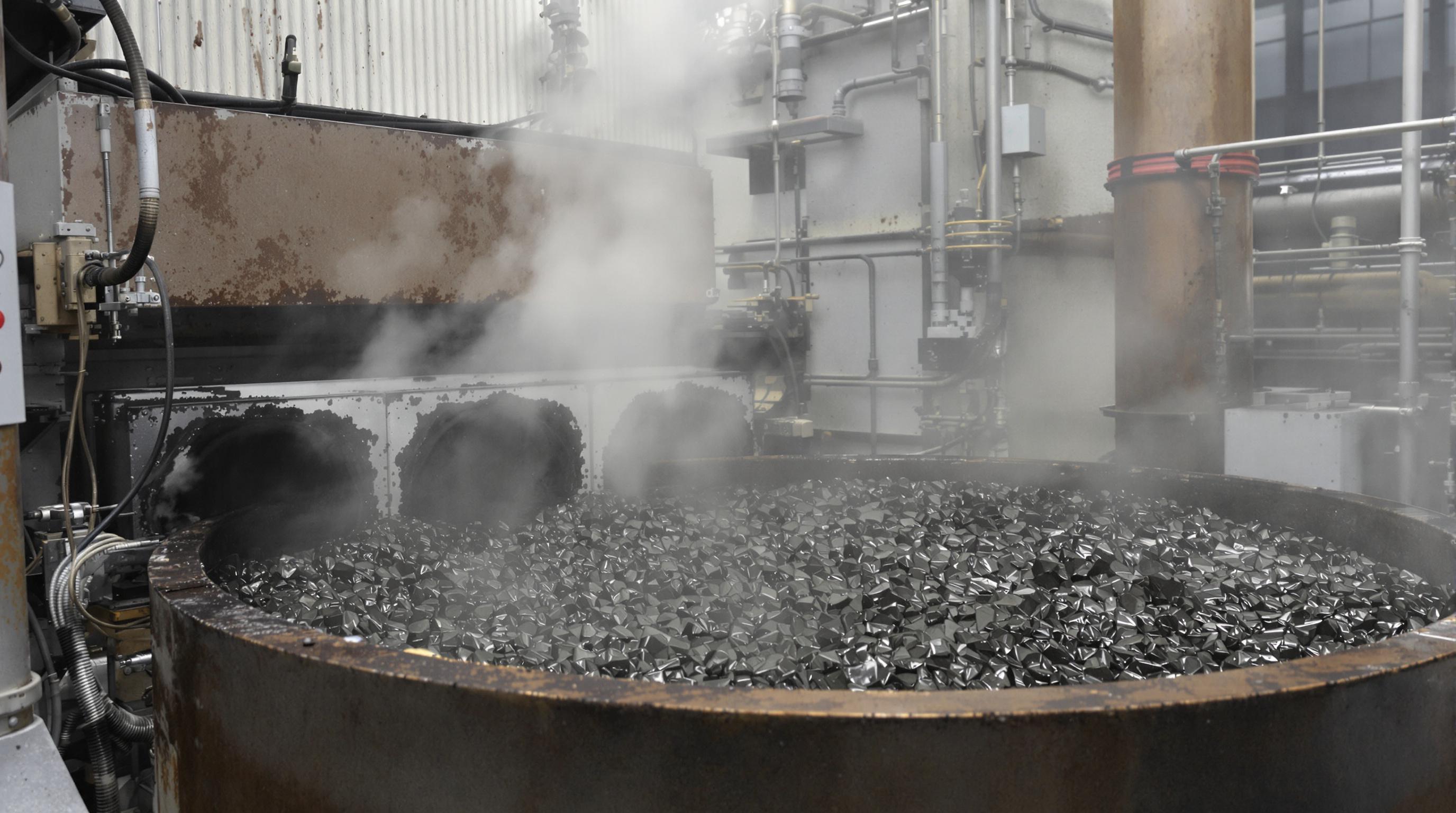 Compact cracking furnace processing oil sludge in a modern refinery setting