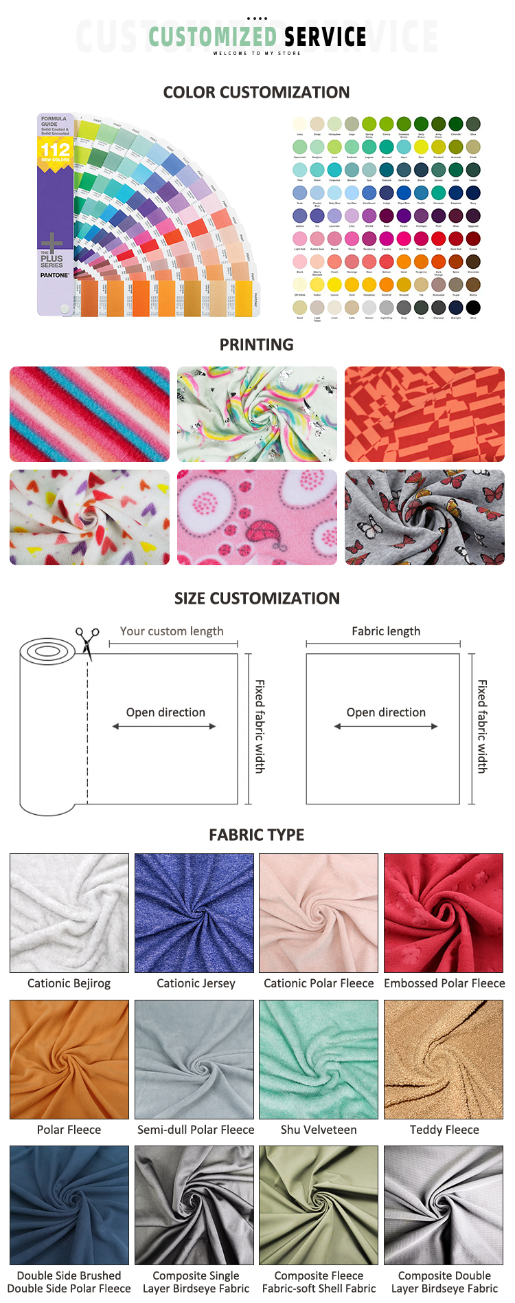 Single Side Printed Polar Fleece Fabric factory