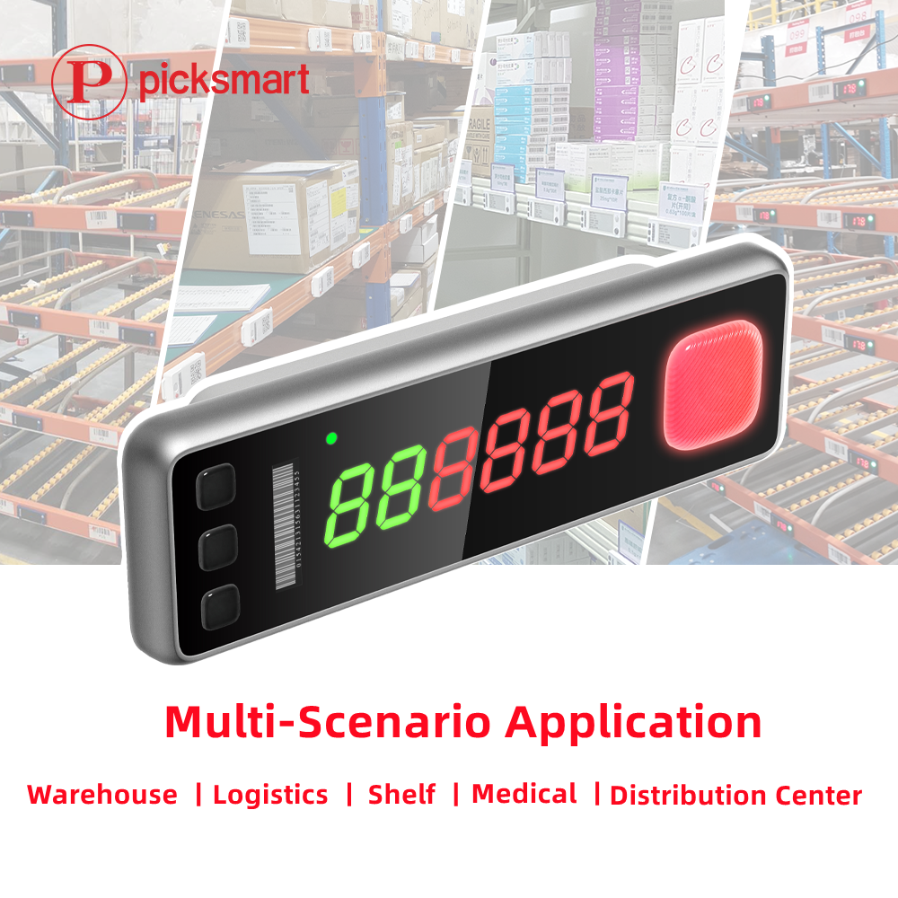 V20 Smart PTL Warehouse 6-Digit Digital Tube Electronic Shelf Label Pick To light ESL Put Wall System manufacture
