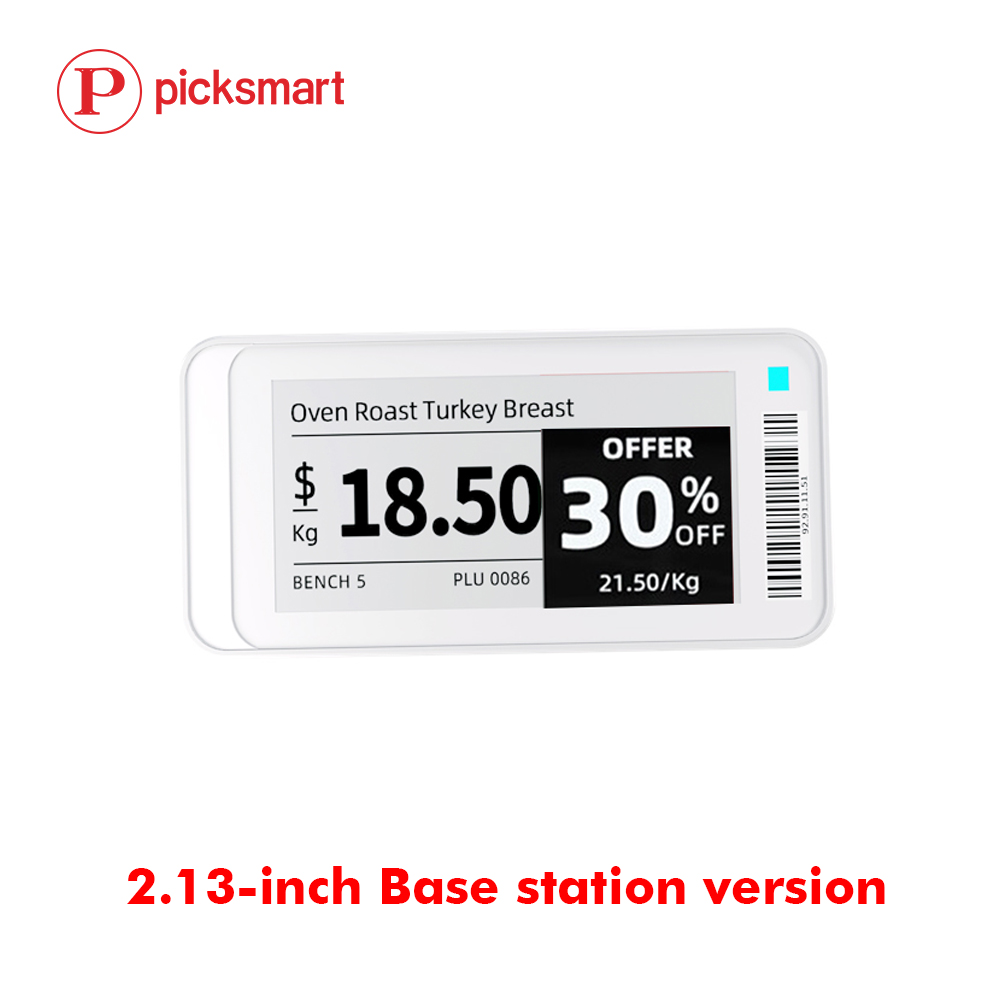 Factory Price 2.13 Inch E ink ESL Supermarket Electronic Shelf Label Price tag Shelf Label Digital Labels Demo Kit
