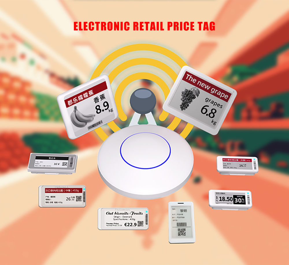 Factory Price 2.13 Inch E ink ESL Supermarke Electronic Shelf Label Price tag Shelf Label Digital Labels Demo Kit manufacture