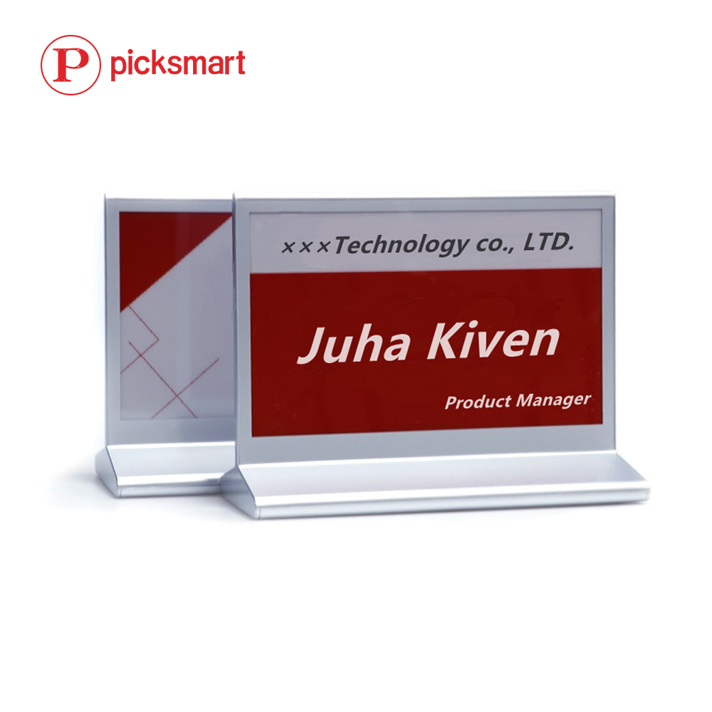 Double-Side 7.5 inch 3-Colors Base Station Version ESL E-ink Epaper Digital Office Signs Display Name Card