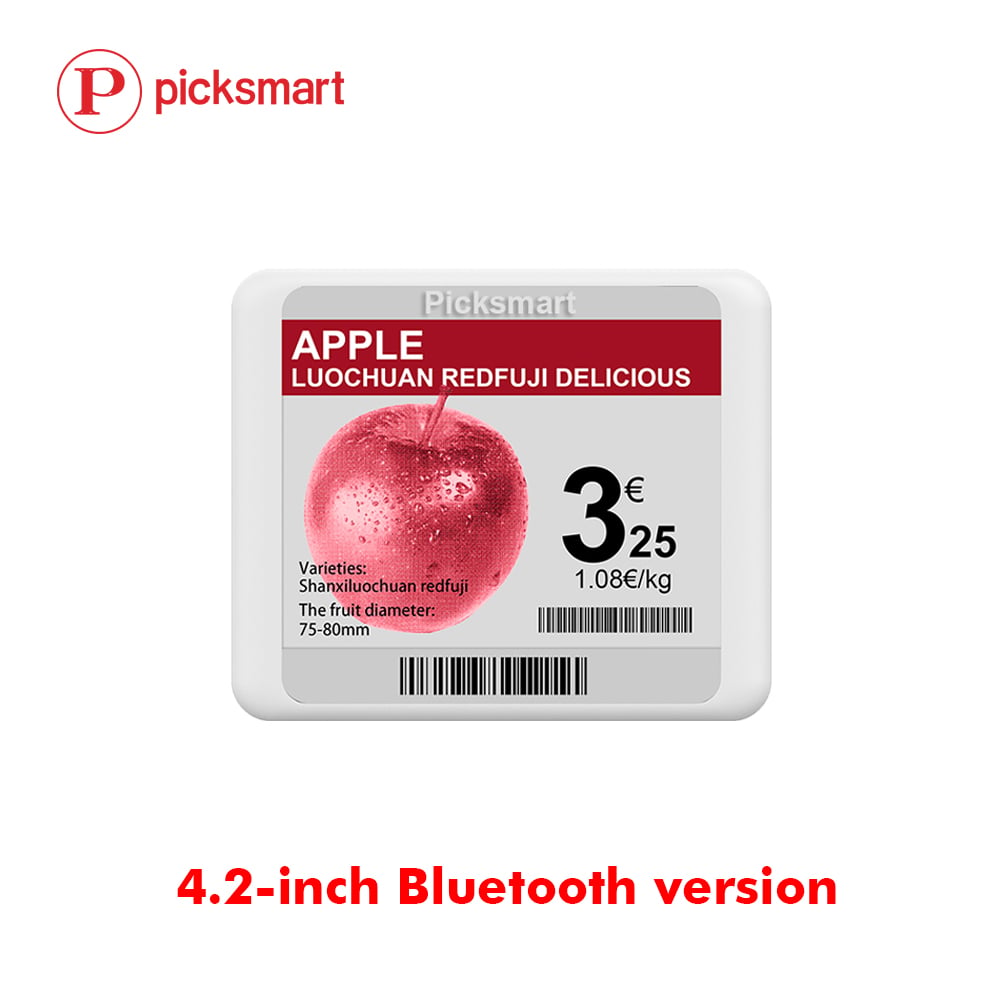 E ink Shelf Label ESL 4.2 Electronic Label Shelf Price Tag Digital Price Labels Mobile APP BLE5.0