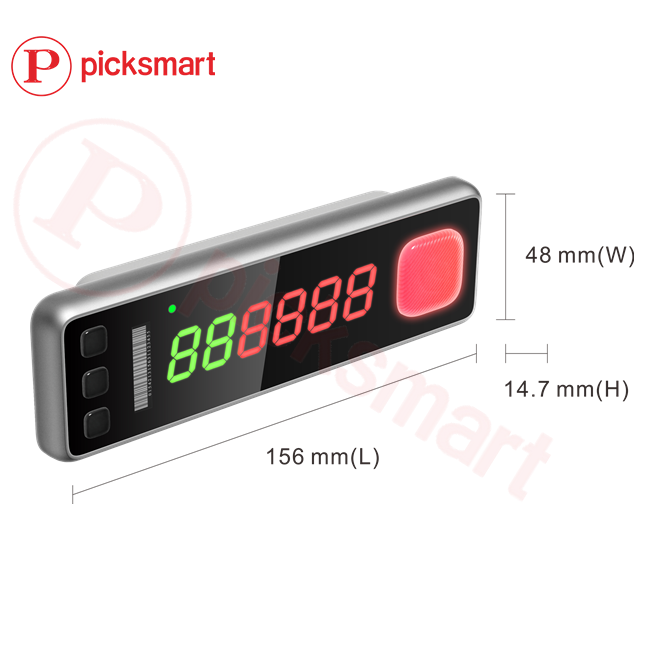 V20 Smart PTL Warehouse 6-Digit Digital Tube Electronic Shelf Label Pick To light ESL Put Wall System manufacture