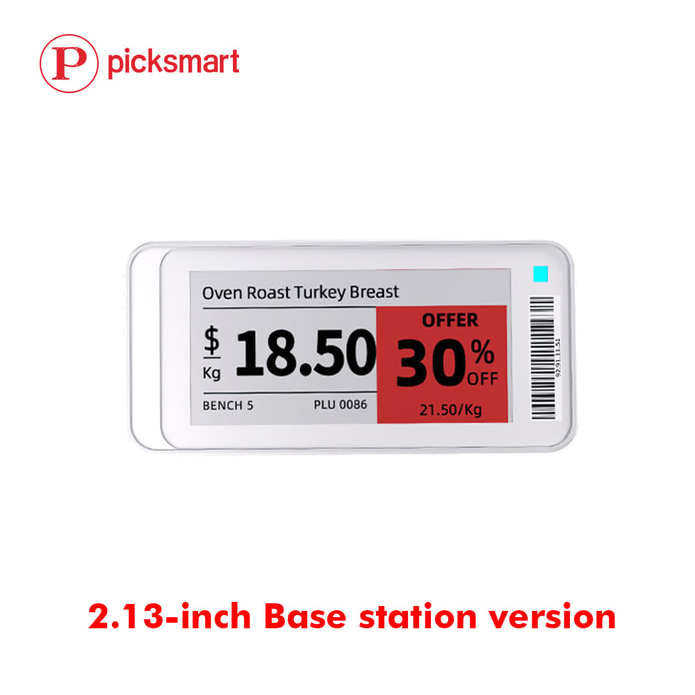 High Quality 2.13 Inch E ink ESL System Electronic Shelf Label Electronic Pricetag Shelf Label Supermarket Digital Labels