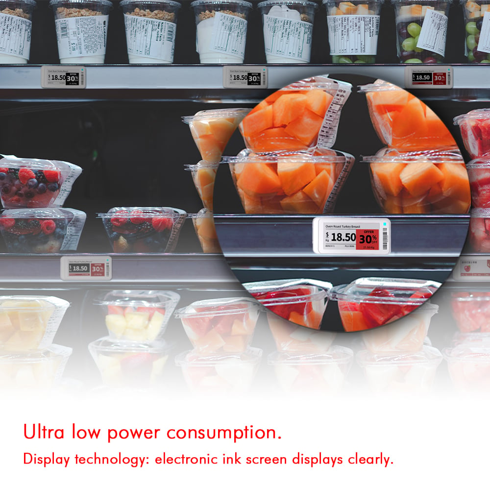 2.13 Inch BLE E ink Epaper Display Electronic Shelf Label Electronic Price tag Shelf Label ESL Demo Kit System