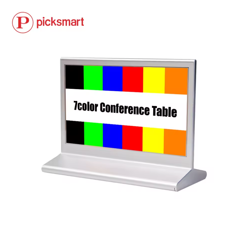 Smart Office Wireless Two-sided 7-color Eink Display Conference ESL Digital Label