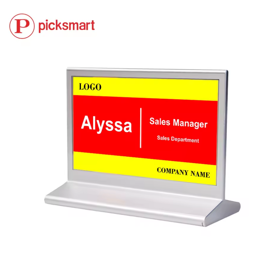 Smart Office Bluetooth Double-sided 4-color Display Electronic Conference Nameplate