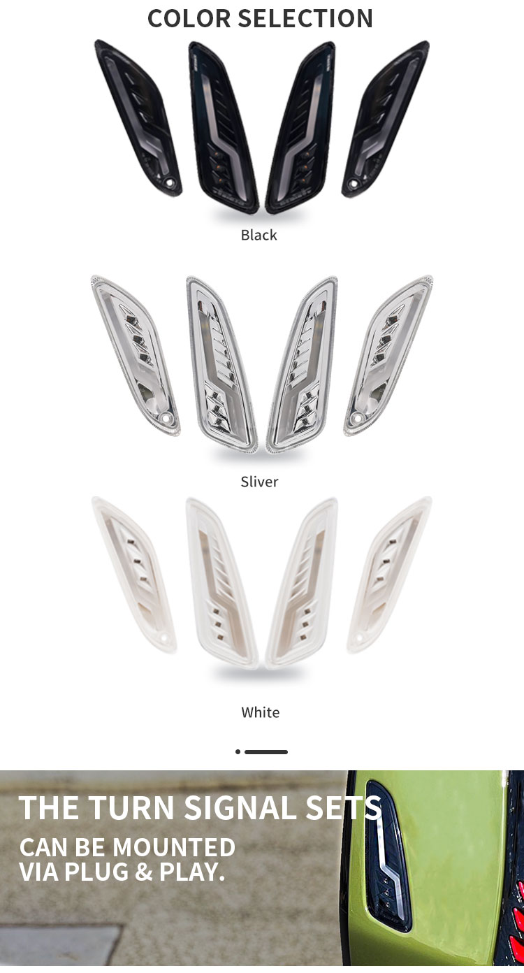 white front and rear sequential Turn Signal Light for VESPA Sprint Primavera 150 details