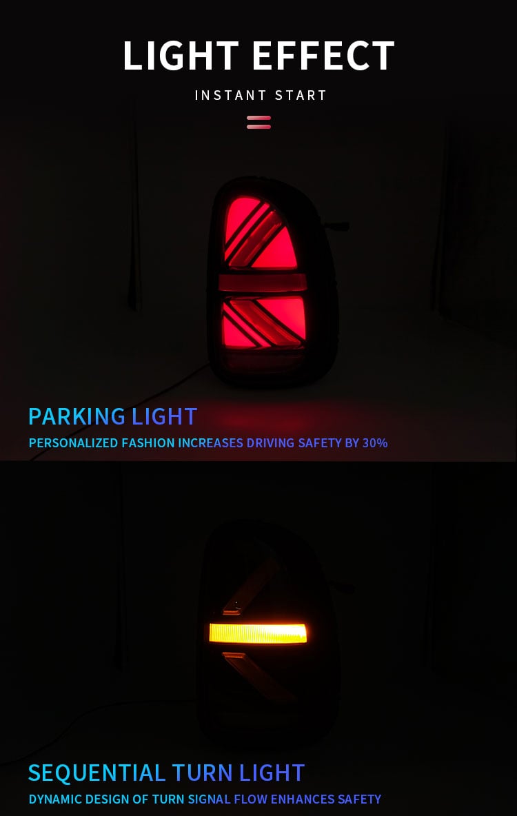 Pair Of Car Taillight Assembly for BMW MINI R60 2010-2016 LED Brake Signal light Tuning Parts Car Rear Lamp System manufacture