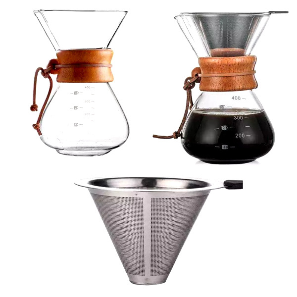Disfruta la belleza y funcionalidad de una cafetera de goteo de vidrio