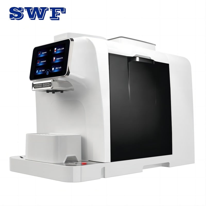 T6 Italian Professional automatic expresso commercial espresso coffee machine with grinder milk frother