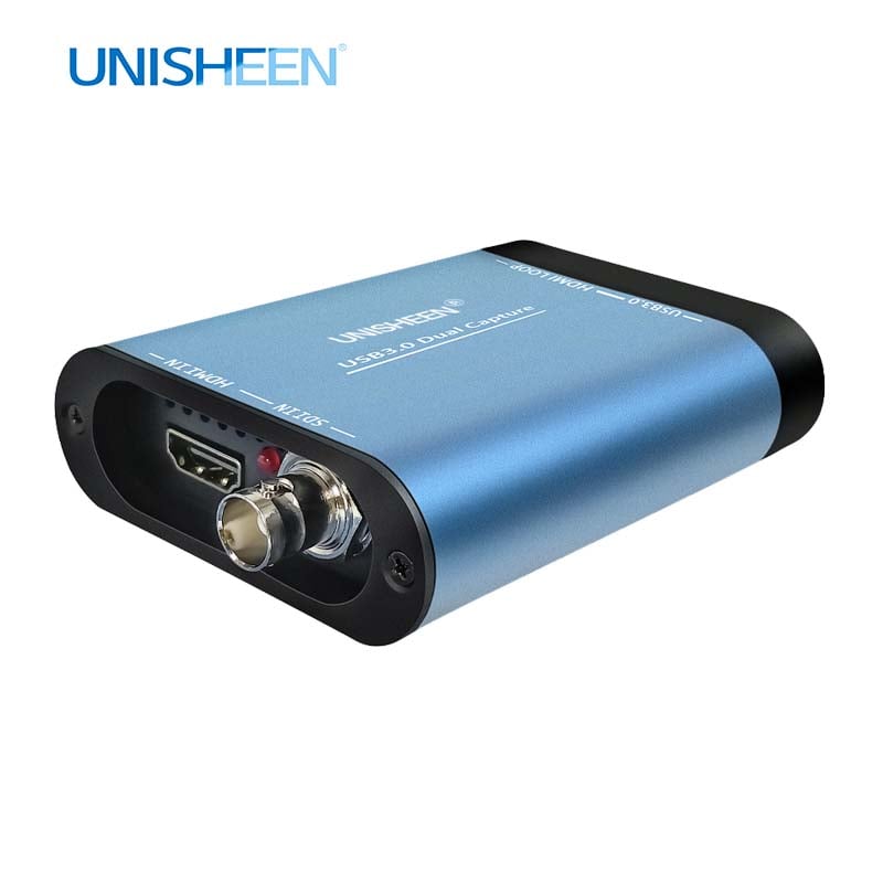 UC3300HS SDI + HDMI Combo Capture Box – 1080p60 Dual-Input, No Converter Needed for Professional & Consumer Cameras
