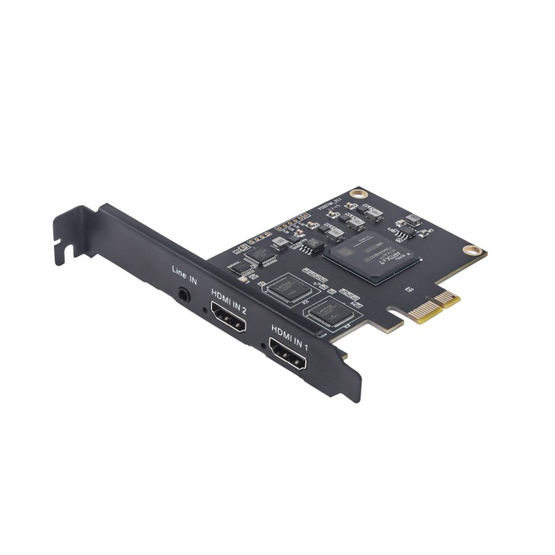 Carte de capture PCIe à 2 canaux UC3520H, 1080p60 – diffusion en continu de deux sources HDMI pour OBS, Zoom et vMix