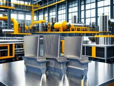 Компоненте турбина на задатке изграђене да одговарају оригиналним спецификацијама
