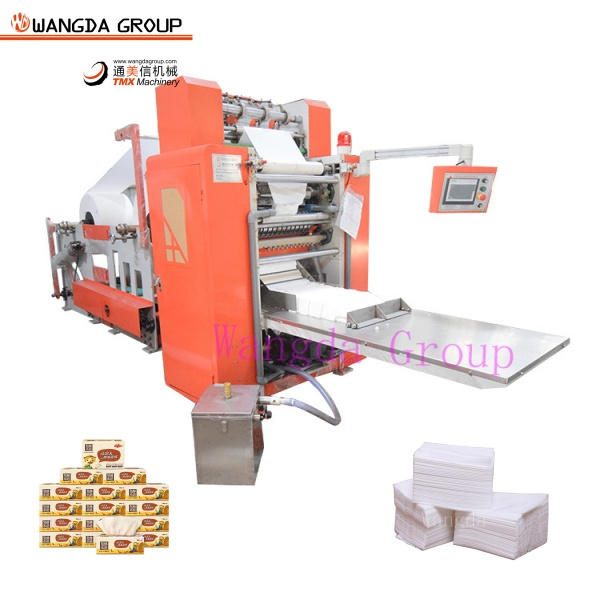 The soft facial tissue folding machine.