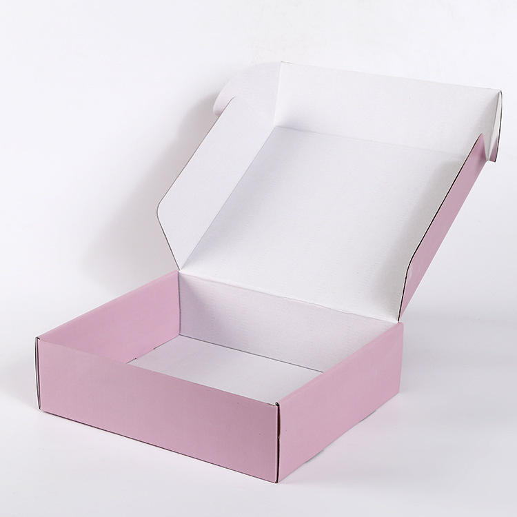 Custom Delivery Moving Box Pink Gift T Shirt Packaging Clothing Shipping Apparel Box For Garment