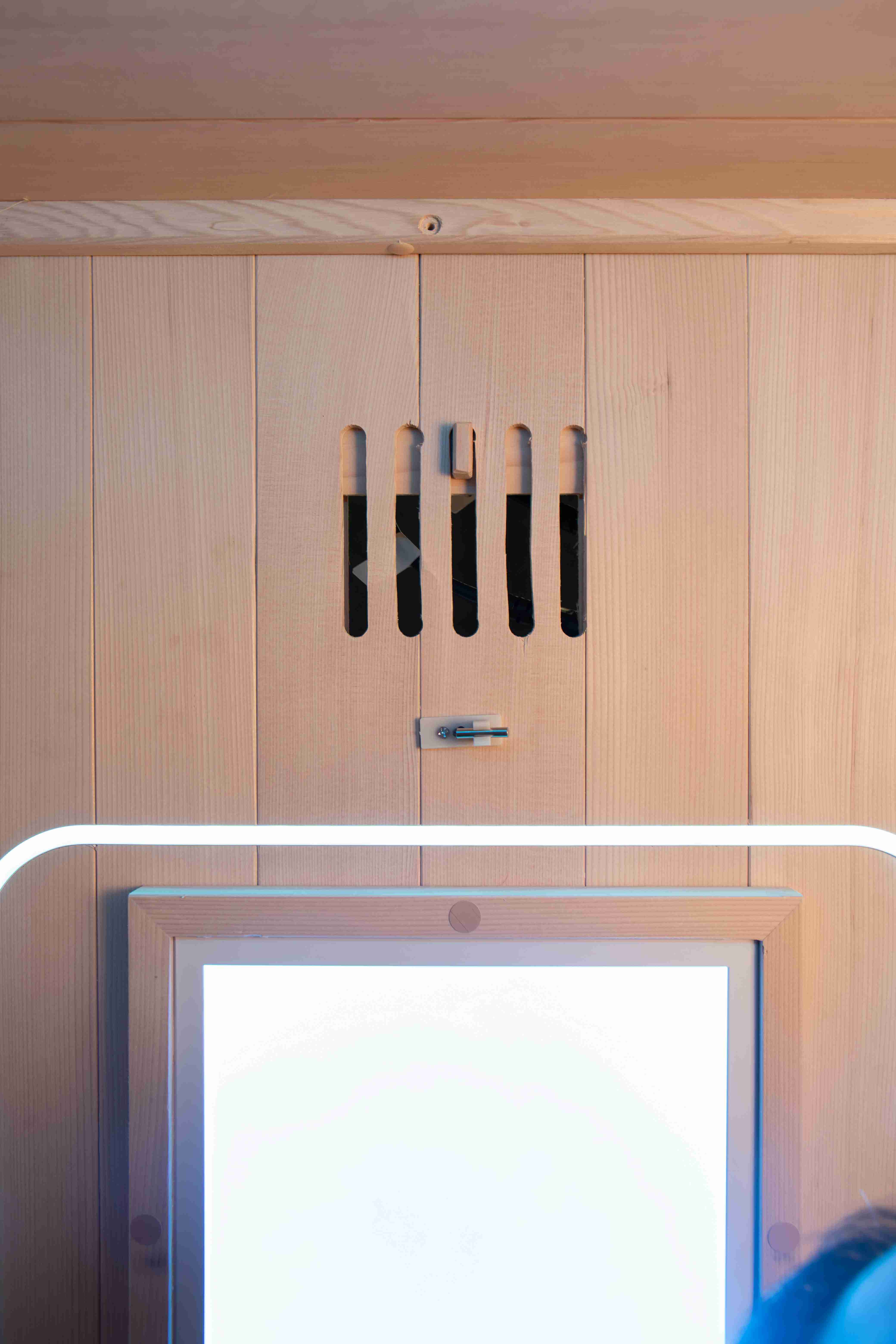 2025 Low EMF Mica Heater  Infrared Sauna Room for 2 Person with Remote App Controller for Pre-heating  Red Light Therapy Lamps details
