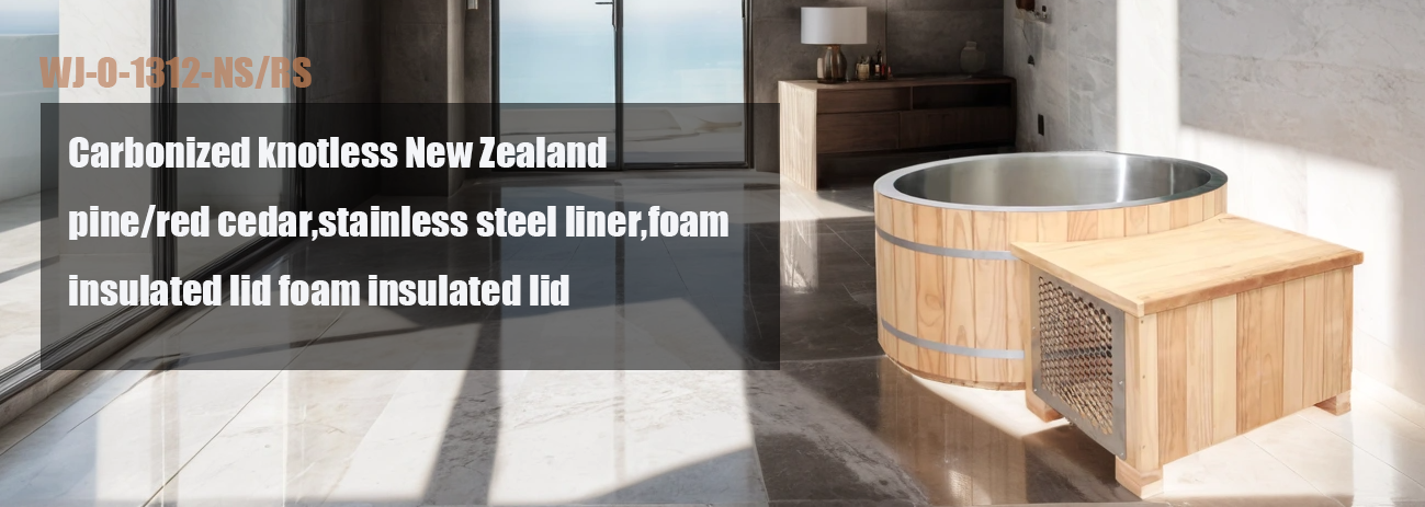 Factory wholesaler ODM OEM New Zealand Pine Red Cedar Cold Plunge Tub With Chiller factory