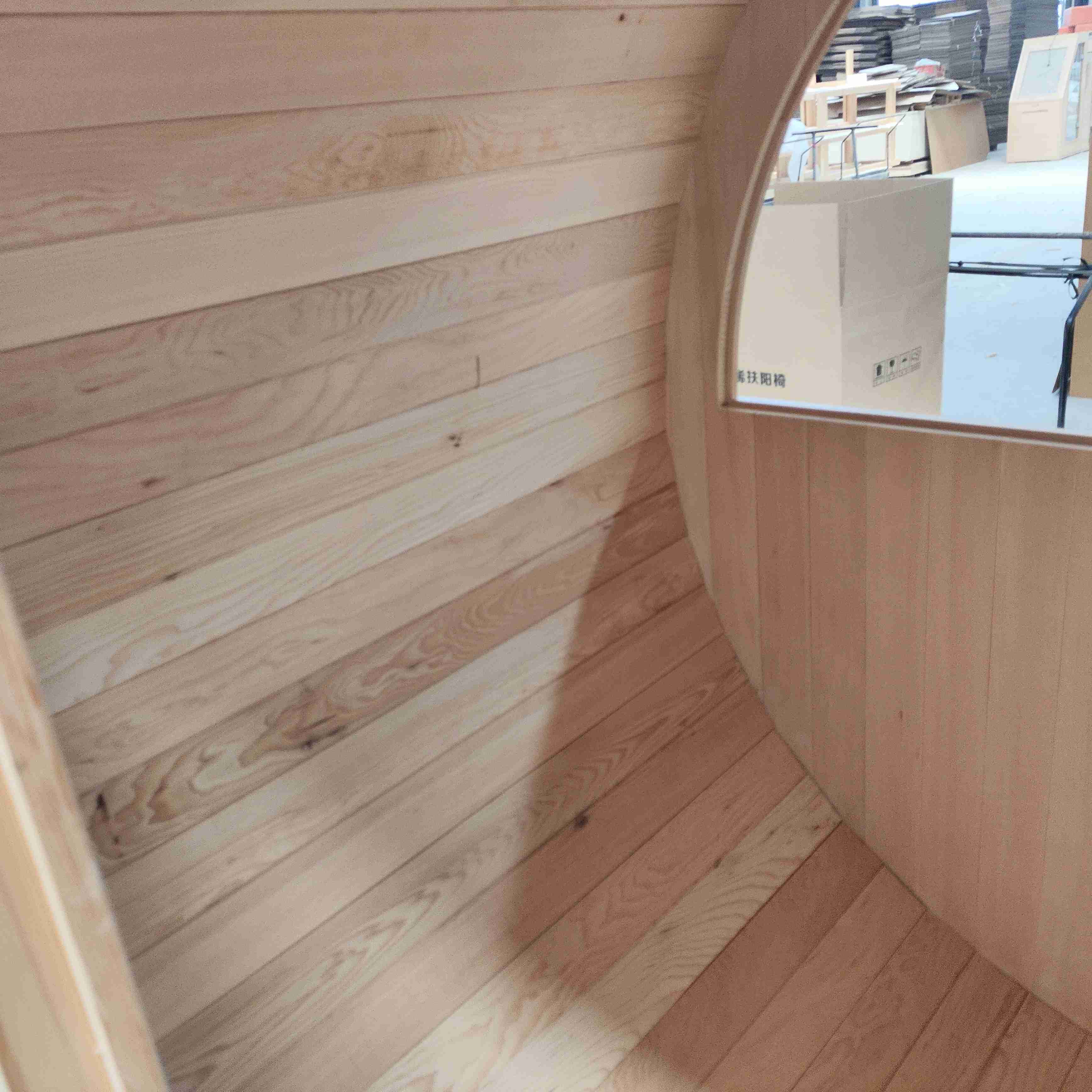 Modern Outdoor Sauna Room Barrel Sauna Room Dry Steam Sauna  Harvia Stove supplier