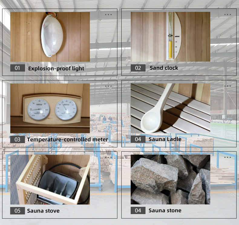 Electric Sauna Stove 4 Person Dry Steam Sauna Room Comes With Harvia Stove supplier