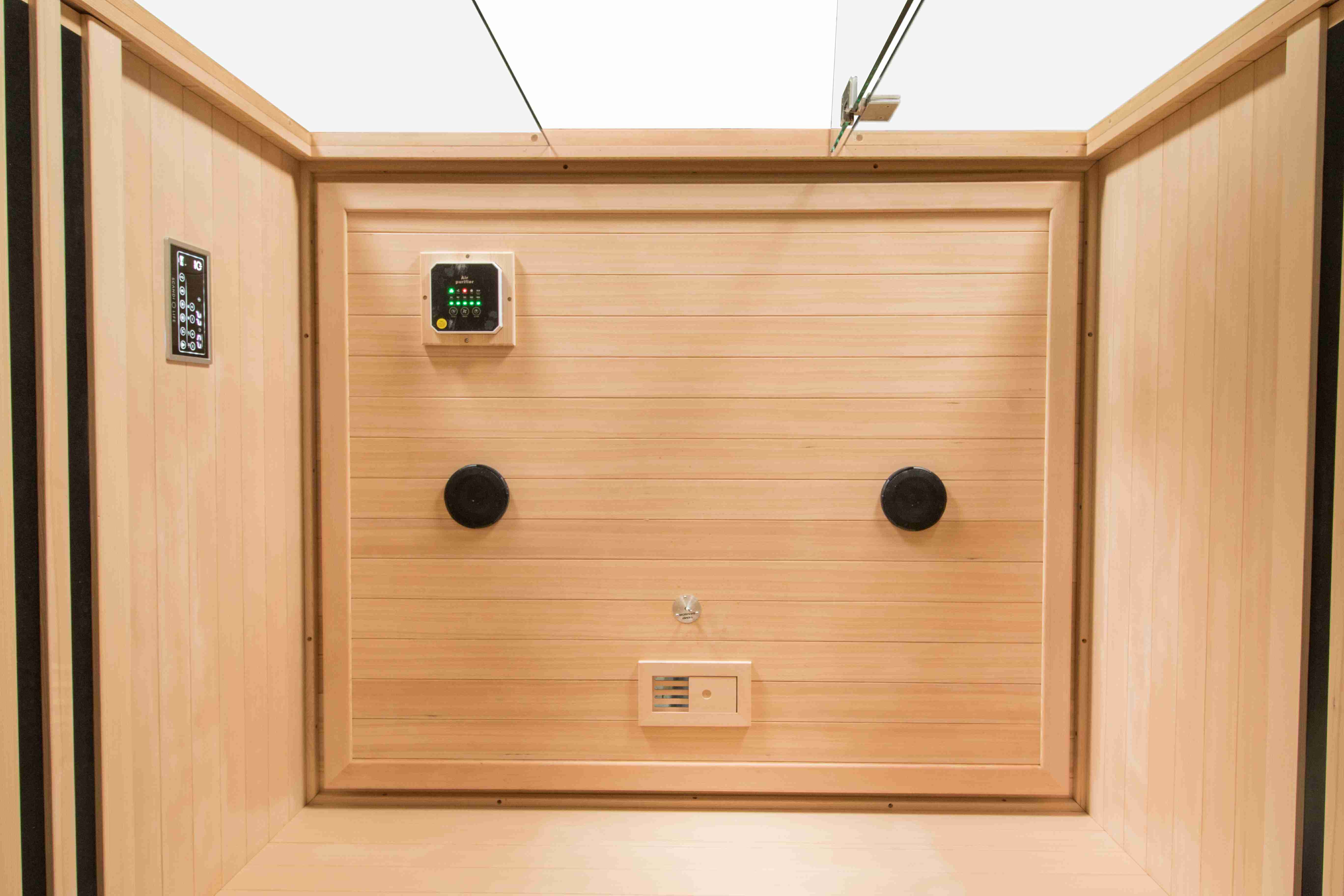 2025 Infrared Heater Far Infra Red Low EMF Home 2 Person Wood Indoor Dry Sauna factory