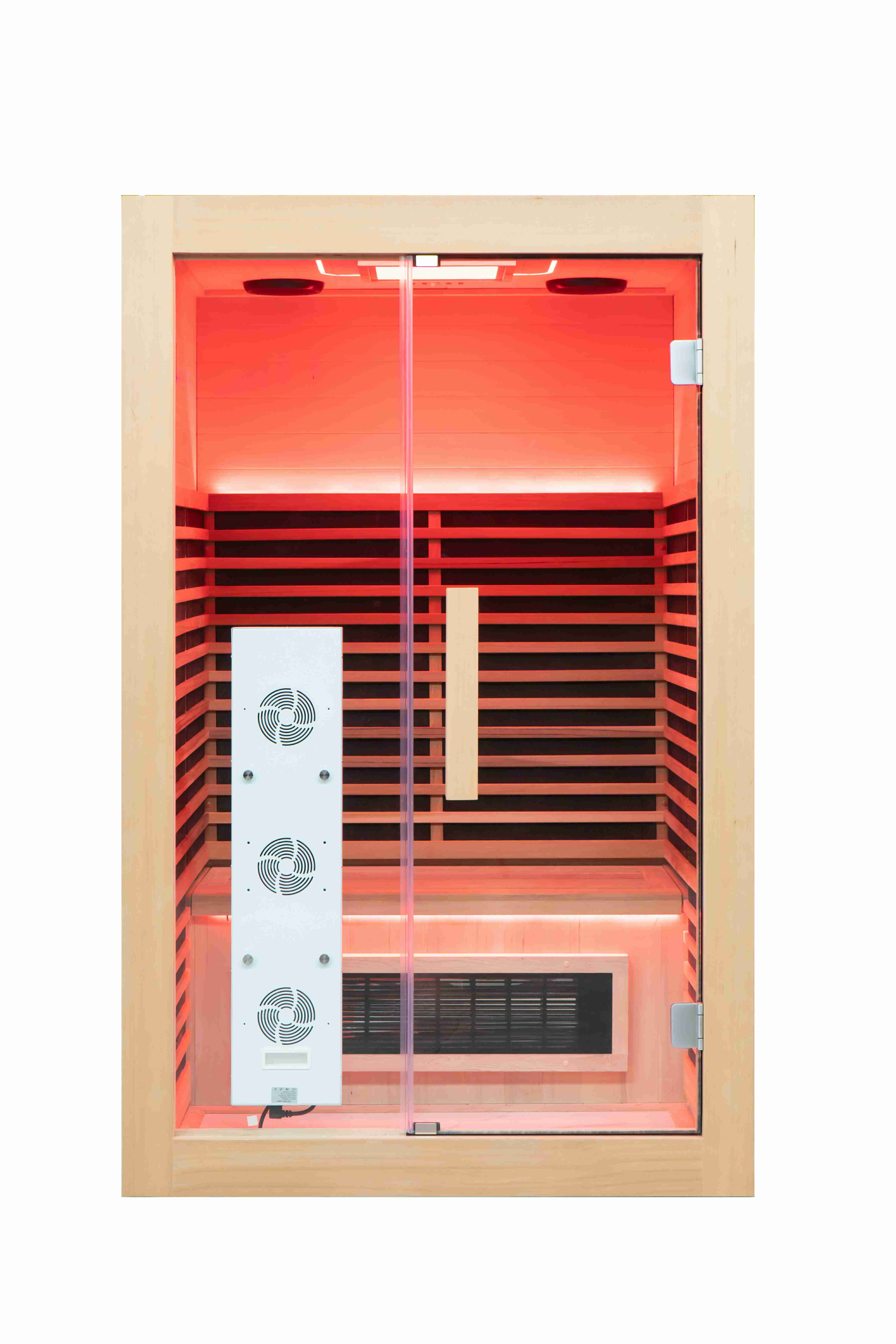 2025 Low EMF Mica Heater  Infrared Sauna Room for 2 Person with Remote App Controller for Pre-heating  Red Light Therapy Lamps manufacture