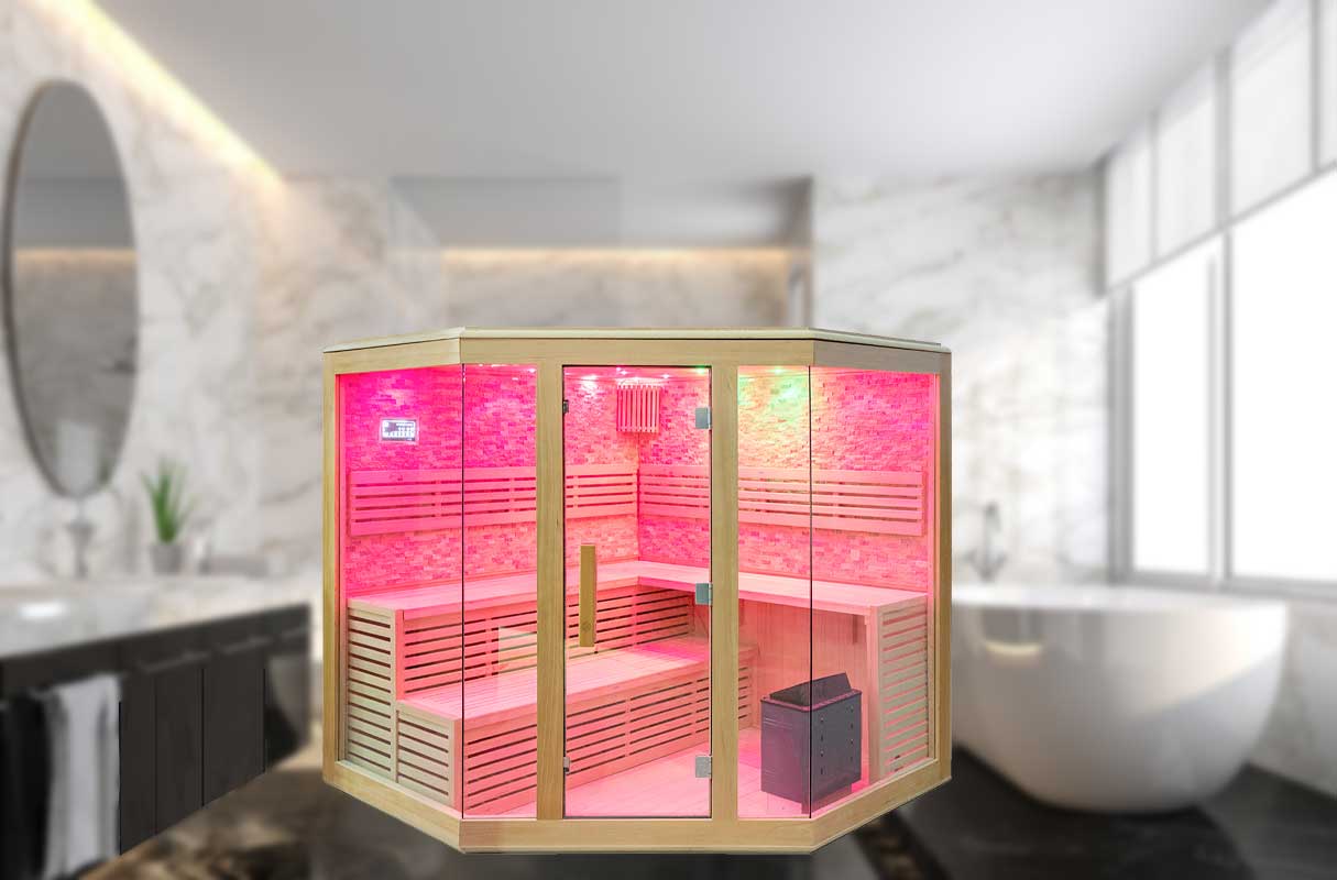 Upgrade your outdoor living space with the ultimate relaxation feature u2013 an exterior sauna.