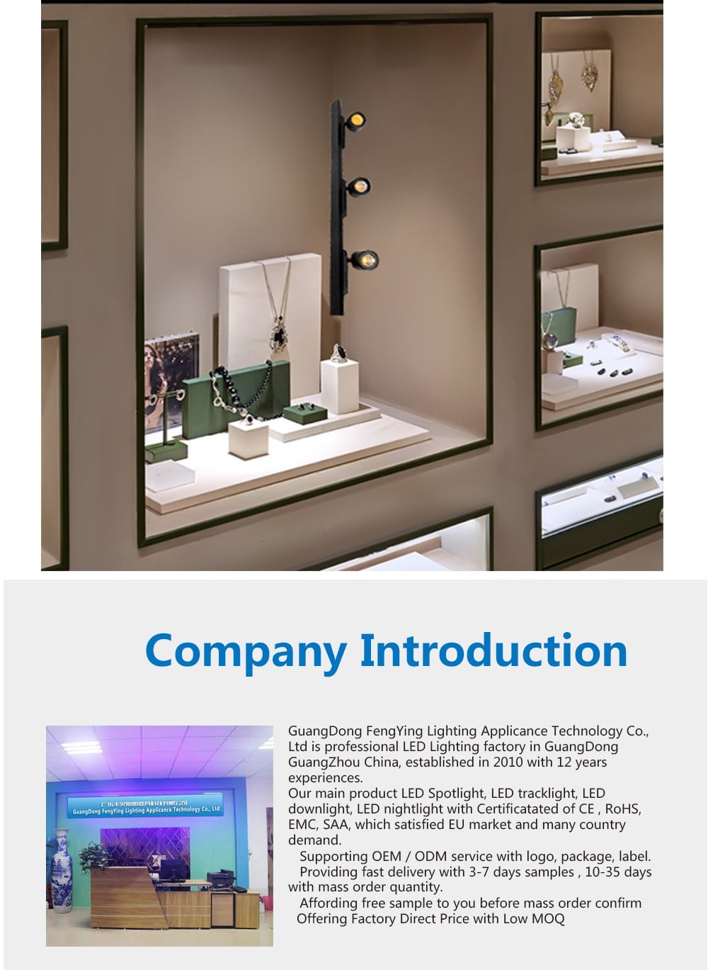 轨道灯详情页_12 Energy efficient 24v 5w Indoor Magnetic Track Lighting Easy-to-Install manufacture