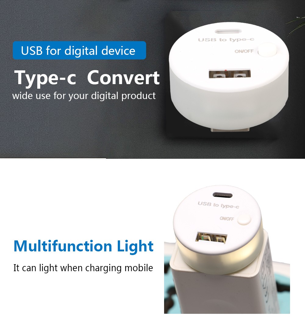 photobank (4) Convenient Charging USB Type-C Charger with Integrated Ambient Night Light details